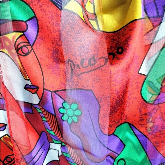 Pablo Picasso Art Ladies Scarf 58x13 New! - Picture 2 of 10
